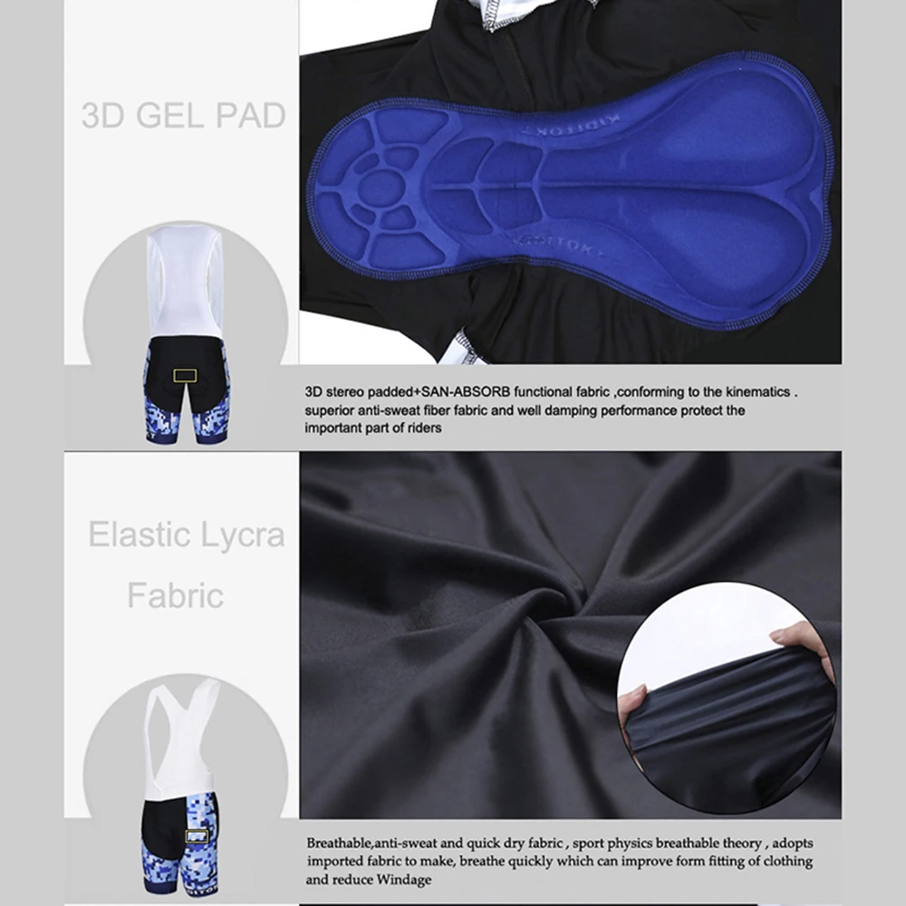 

KIDITOKT Men Cycling Jersey Sets Breathable Short Sleeve MTB Bike Clothes 3D GEL Pad Pants Bicycle Clothing Bib Shorts Ciclismo