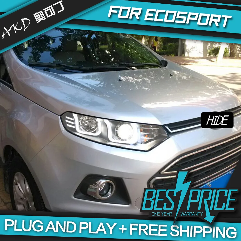 Автомобильный Стайлинг для EcoSport фары 2013 2015 светодиодный задний фонарь DRL