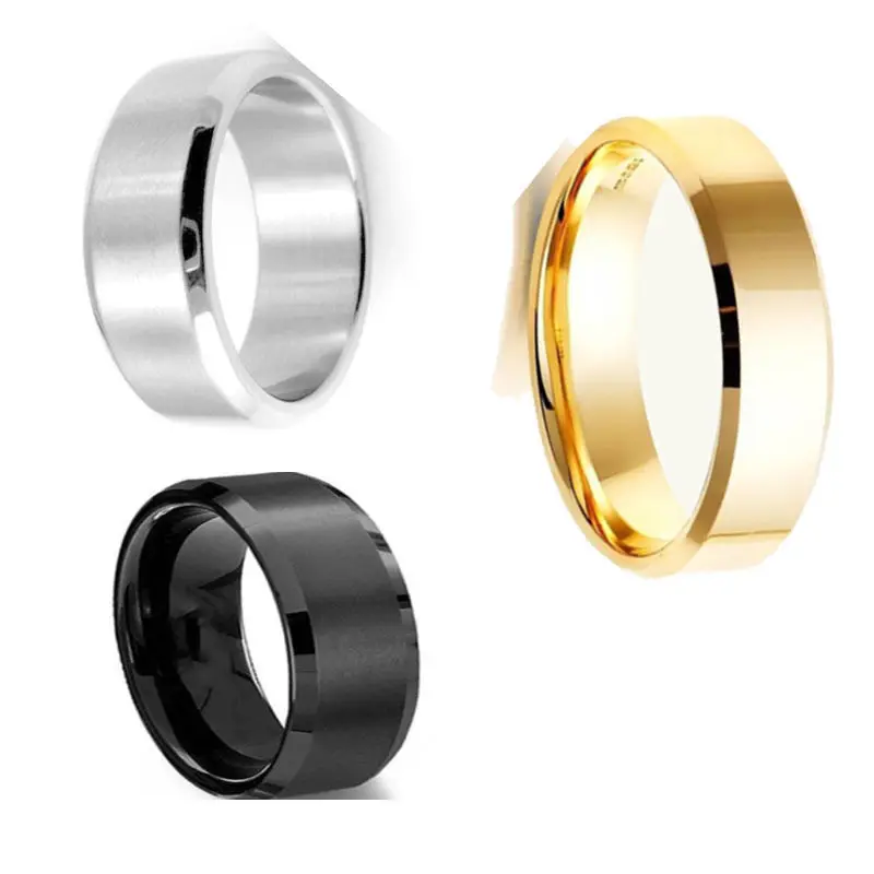 Лидер продаж мм 6 кольца Титан Обручальное нержавеющая сталь одноцветное