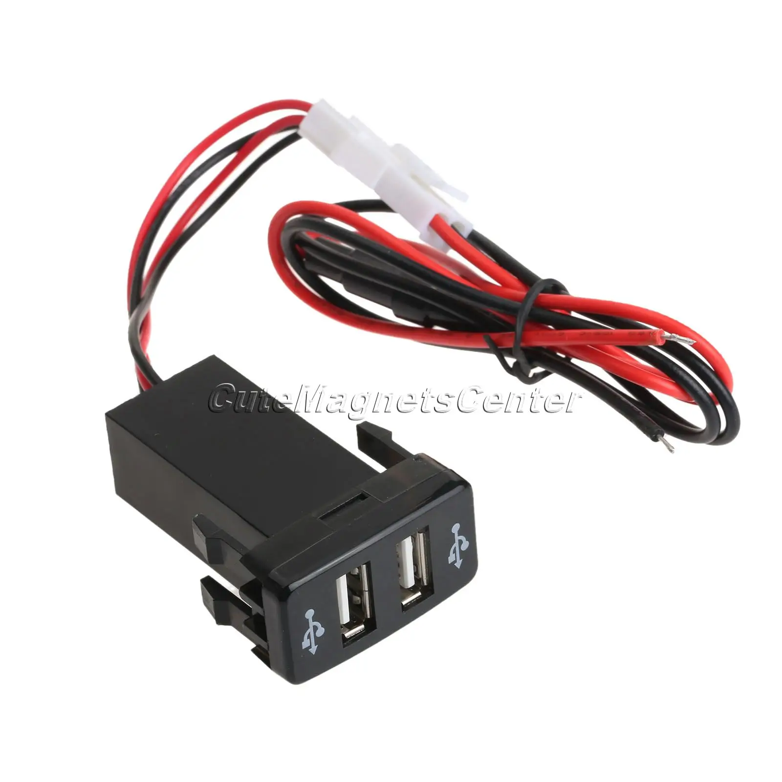 Автомобильный двойной USB порт зарядное устройство адаптер PDA DVR Аудио вход для Toyota