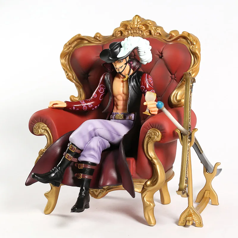 Поп сидящий Ver. Dracule Mihawk масштаб 1/8 окрашенная фигурка GK Kai диван ПВХ игрушки