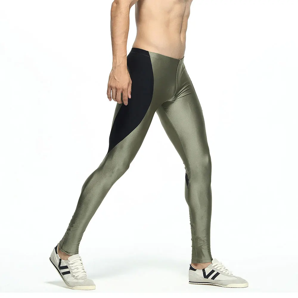 Мужские длинные штаны для бега гимнастические спортивные брюки обтягивающие