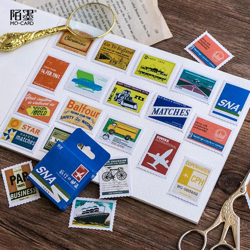 45 шт./кор. милые наклейки для путешествий этикетка милый дневник ручная работа