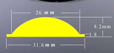 31.8MM 18 мм 20 22 23 25 28, 29 мм, маленького размера, круглой формы с диаметром 32 мм 34 мм 36 37,5 40,6 42 45 50 мм полиметилметакрилатные линзы Q5 T6 U2 U3 L2 зум светодиодный вспышка светильник велосипед светильник - Цвет: 31.8MM