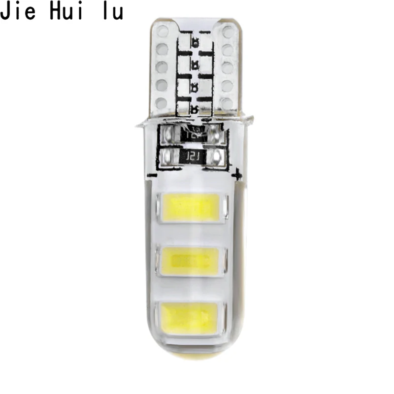 Светодиодная лампа T10 W5W WY5W 192 168 6 SMD 5630 5730 из силикагеля водонепроницаемая