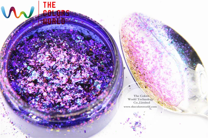 Искусственные хлопья с волшебным эффектом TCWB190 большого размера хамелеон для