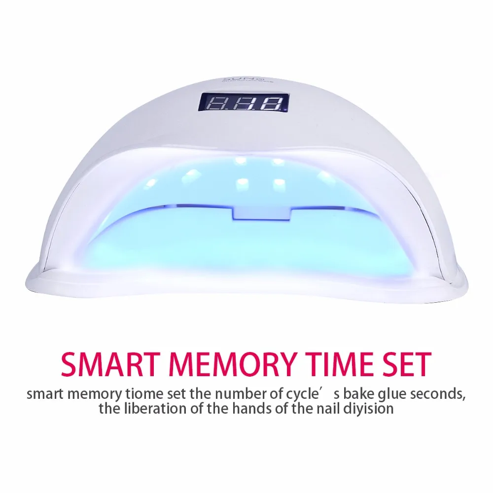 SUN5 48 Вт УФ LED Сушилка для ногтей Гель лак машина отверждения всех маникюра