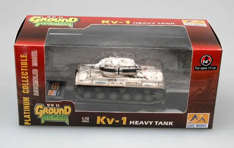 KV 1 редкий немецкий захватывающий советский тяжелый снежный камуфляж танк 1: 72