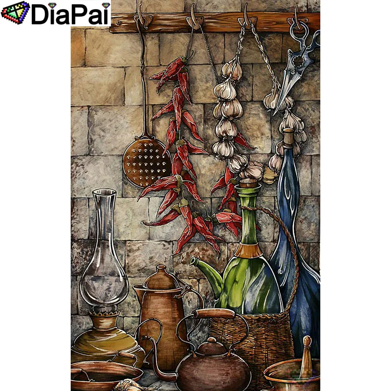 

DIAPAI 5D DIY Diamond Painting 100% Full Square/Round Drill "Kitchenware" Diamond Embroidery Cross Stitch 3D Decor A21720