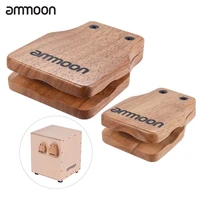 ammoon 2pcs cajon box drum large medium drum pad companion accessories castanets for hand percussion instruments