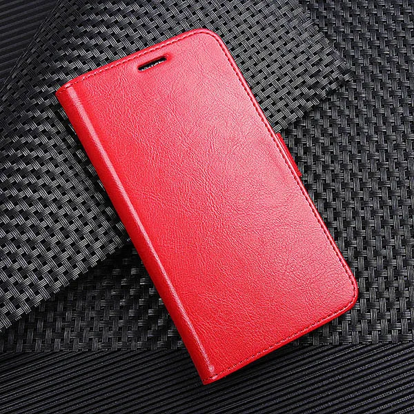 Red Чехол-Кошелек JONSNOW для Asus Zenfone Max M2 ZB633KL, кожаный чехол для Asus ZB602KL ZB555KL ZC520KL ZB631KL, Роскошный чехол из искусственной кожи - Цвет: Red