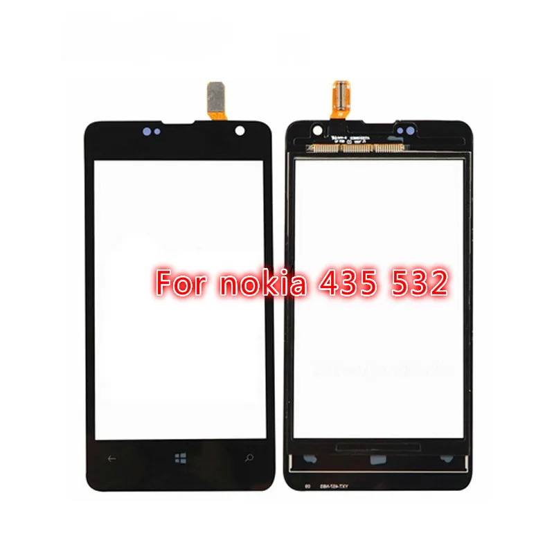 100% Новый Сенсорный Экран Digitizer Для Microsoft Nokia Lumia 435 N435 Сенсорная Панель Стекло 1