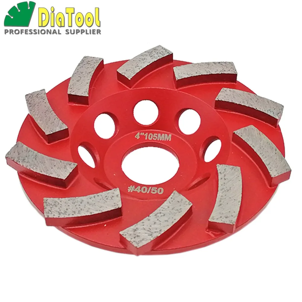 DIATOOL Diameter 4&quot/100mm Diamond Grinding Cup Wheel For Concrete Disc Segmented Turbo Type|4 grinding wheels|wheels forwheels wheel |