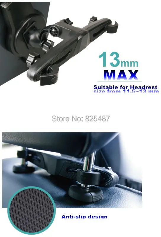 LEMATEC Универсальный автомобильный держатель на подголовник с поворотом 360