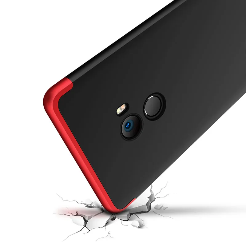Новый роскошный Съемный чехол 3 в 1 для Fundas Xiaomi MI Mix 2 Жесткий Чехол из ПК на 360