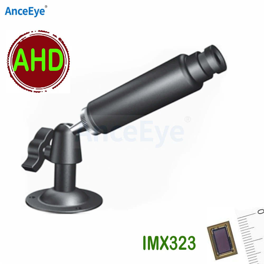 

AnceEye AHD Mini Bullet Camera 1080P HD AHD Camera 2MP IMX323 StarLight 0.0001 Lux Security CCTV Camera Small Vandal-proof Black