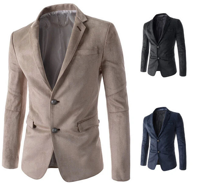 

New Arrival Brand Male Blazer Men Suits Jackets Casual Fitness XXL Black Leisure Coats Business Mens Blazers Suit