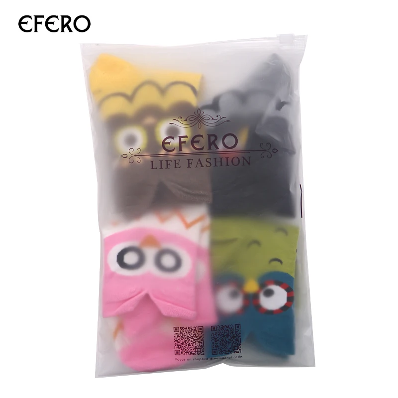 

efero Cute Cartoon Women Socks Winter Autumn Keep Warm Sock for Women Colorful Animal Printed Socks Cotton Short Art Sock 5 Pair
