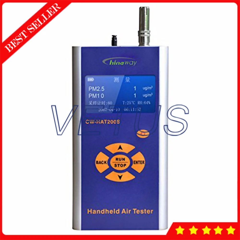 

PM2.5 PM10 Detector CW-HAT200S Handheld Portable Particle Counter with Air Quality Monitoring Equipment USB Interface
