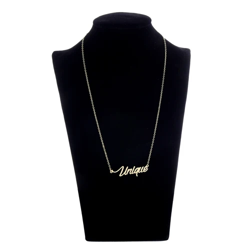 Изысканное уникальное имя Очаровательное ожерелье для женщин кулон с надписью