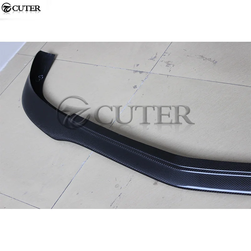 W204 C63 AMG стиль углеродное волокно автомобильный передний бампер распределитель