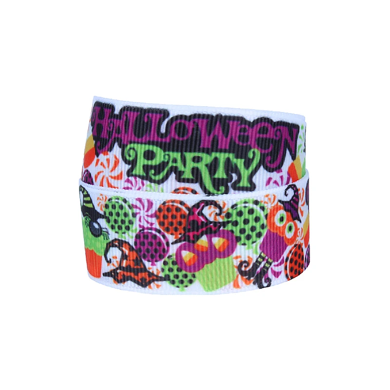 (50 ярдов/партия) оптовая продажа лента Флора украшение для хэллоуивечерние бант |