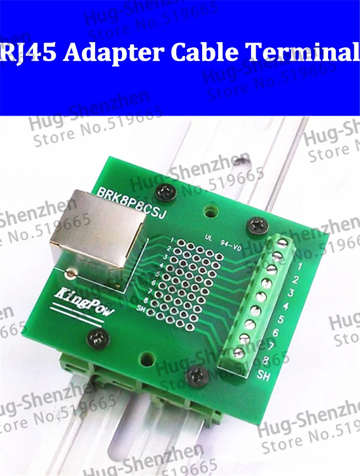 

High quality RJ45 adapter cable terminals / network interface adapter cable terminals / BRK8P8CSJ adapter plate without Din Rail