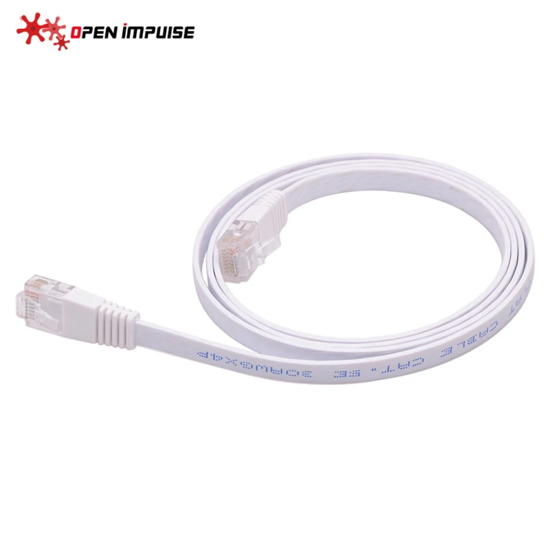 Полностью медный CAT5e плоский UTP Ethernet сетевой кабель RJ45 патч LAN для маршрутизатора