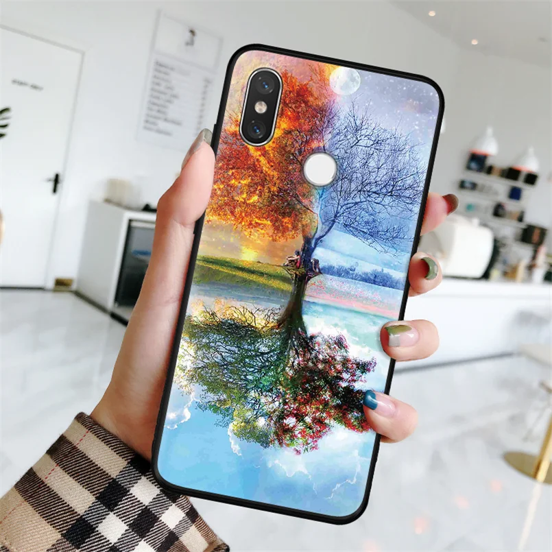 dyshu Цветок матовый чехол для спортивной камеры Xiao mi Red mi S2 3 4A 5 Plus 6A Note 3 4X5 5A 6 7 Pro для Xiaomi mi 9 A1 5X A2 6X8 Lite F1 Мягкий ТПУ чехол - Цвет: dyshu