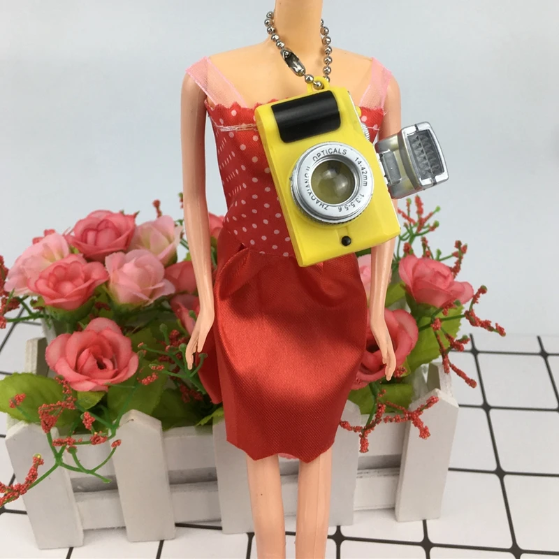 1pcs high quality fashion doll DIY camera accessories one machine LED car key ring pendant children classic toys | Игрушки и хобби