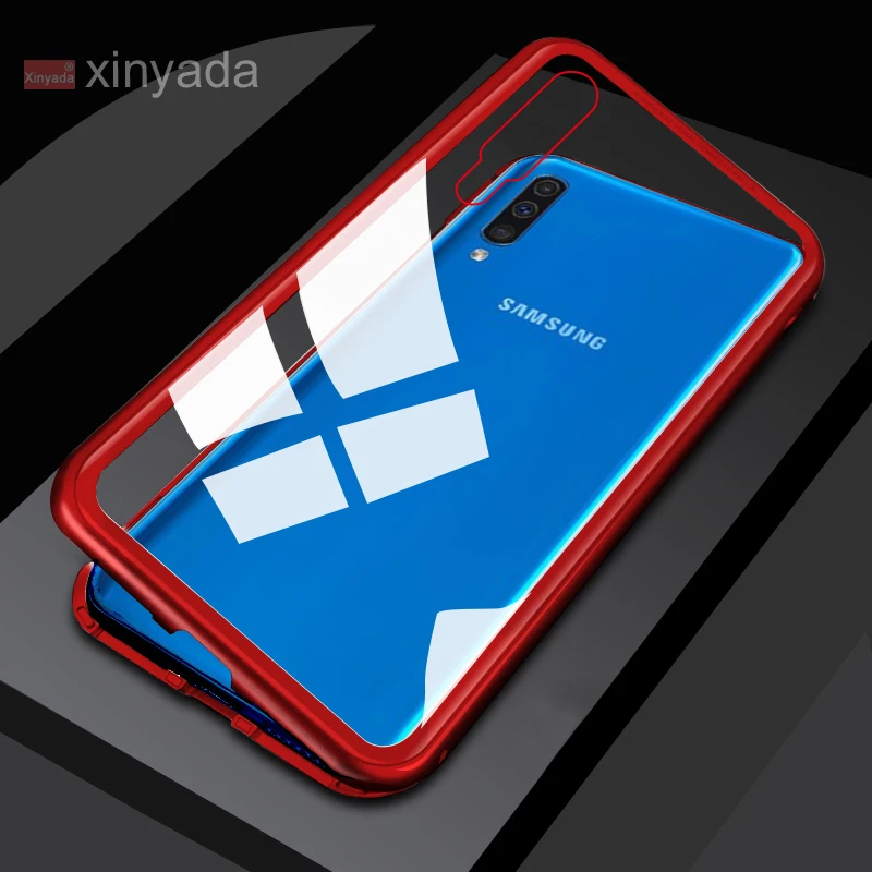 Магнит бампер Стекло чехол для samsung Galaxy M10 M20 M30 A10 A30 A50 A40 A70 A20 чехол в виде ракушки