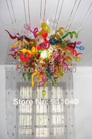 High quality hot seller colorful glass art chandelier