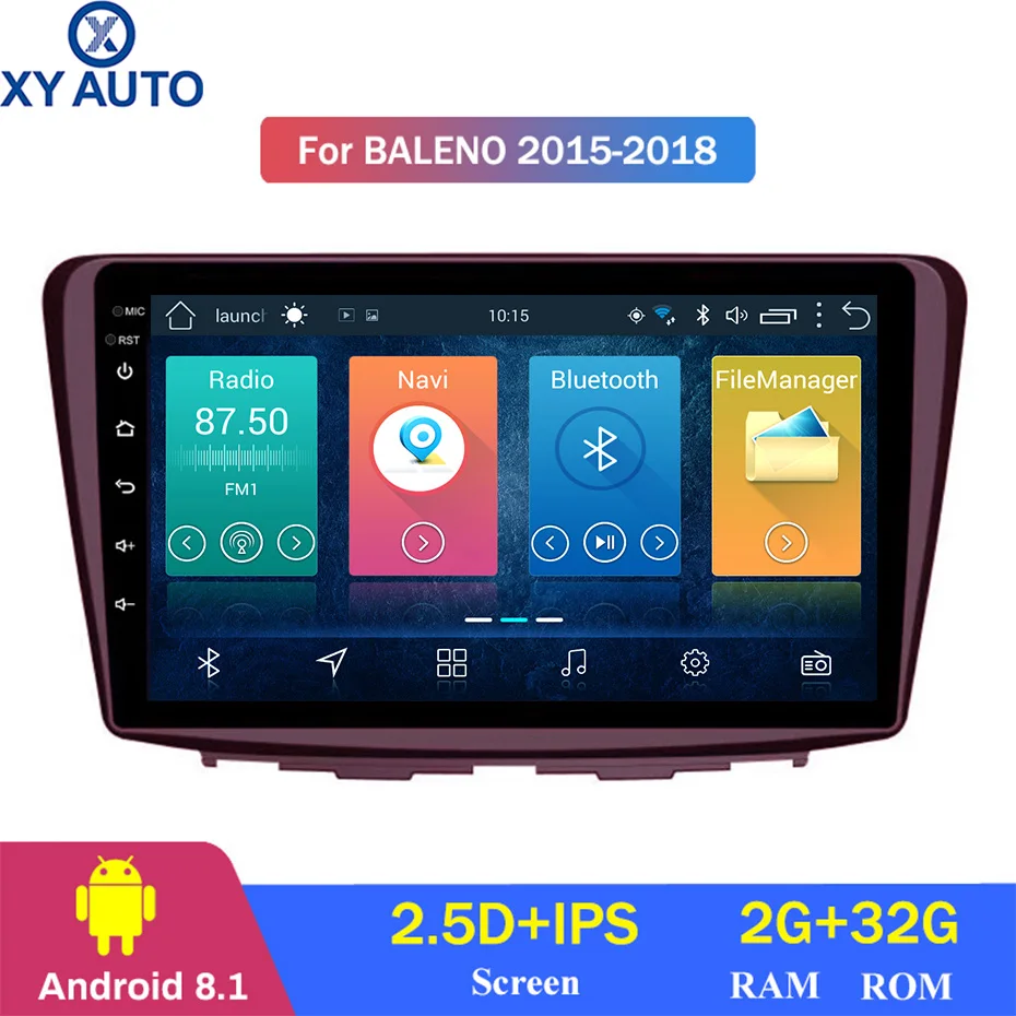 9 дюймов 2.5D IPS HD сенсорный экран Android 8 1 2G RAM 32G ROM NAVI для Suzuki Baleno 2015 2018 с Bluetooth USB WIFI