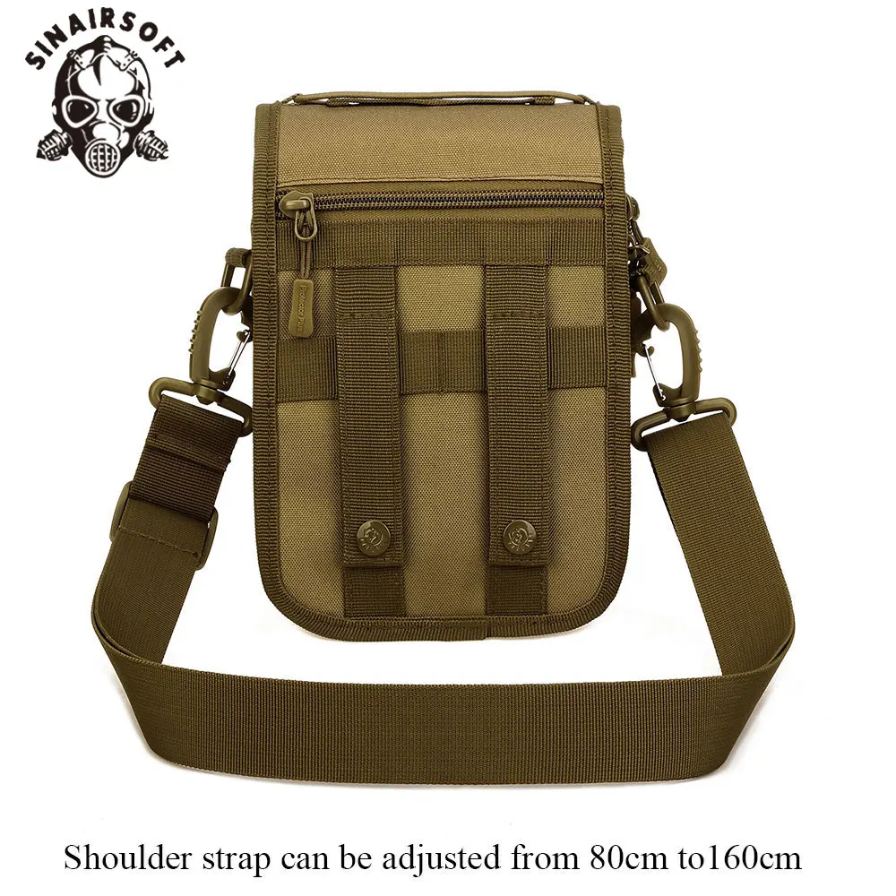 Сумка мессенджер SINAIRSOFT Военная Тактическая нейлоновая сумка через плечо для