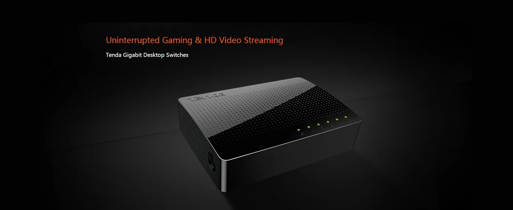 Tenda SG105 Ethernet переключатели 5 гигабитный Порт настольный коммутатор 10/100/1000 Мбит/с RJ45 Порты и разъёмы SOHO коммутатор