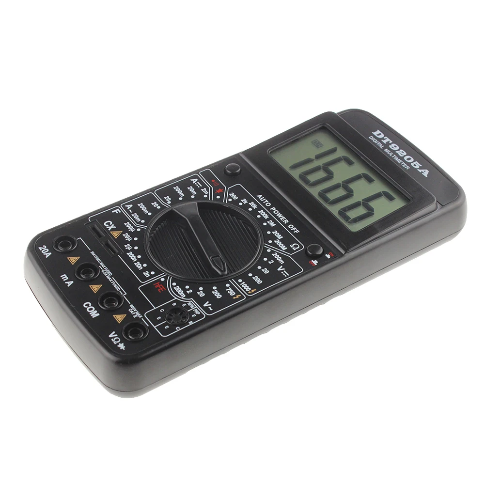 Профессиональный DT9205A AC DC ЖК дисплей электрический мультиметр Ручной тестер