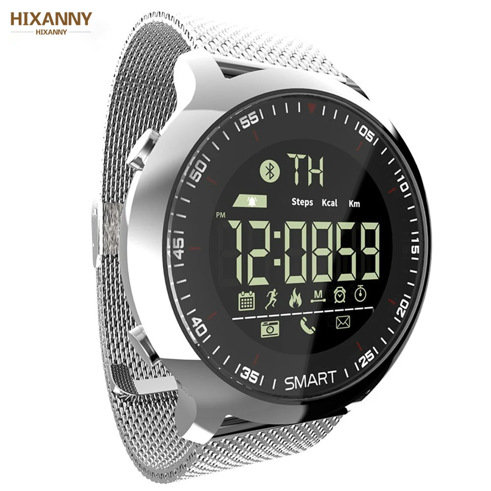 Спортивные часы Bluetooth водонепроницаемые мужские смарт цифровые ультра длинные