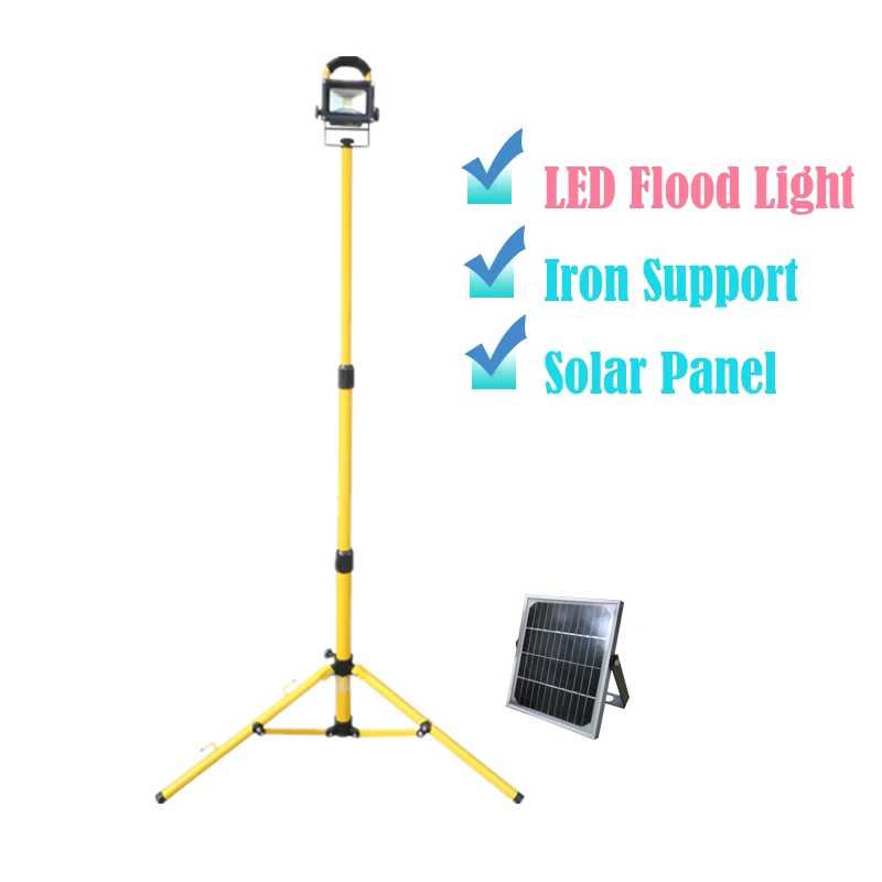 Светодиодный прожектор на солнечной энергии с поддержкой 10 Вт COB LED идеальное