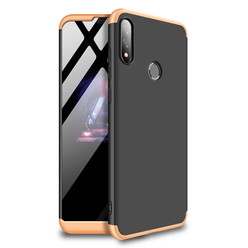 black gold Для Asus Zenfone Max Pro M2 чехол Vpower 3 в 1 360 градусов противоударный чехол для телефона Coque Для Zenfone Max Pro M2 ZB631KL задняя крышка - Цвет: black gold