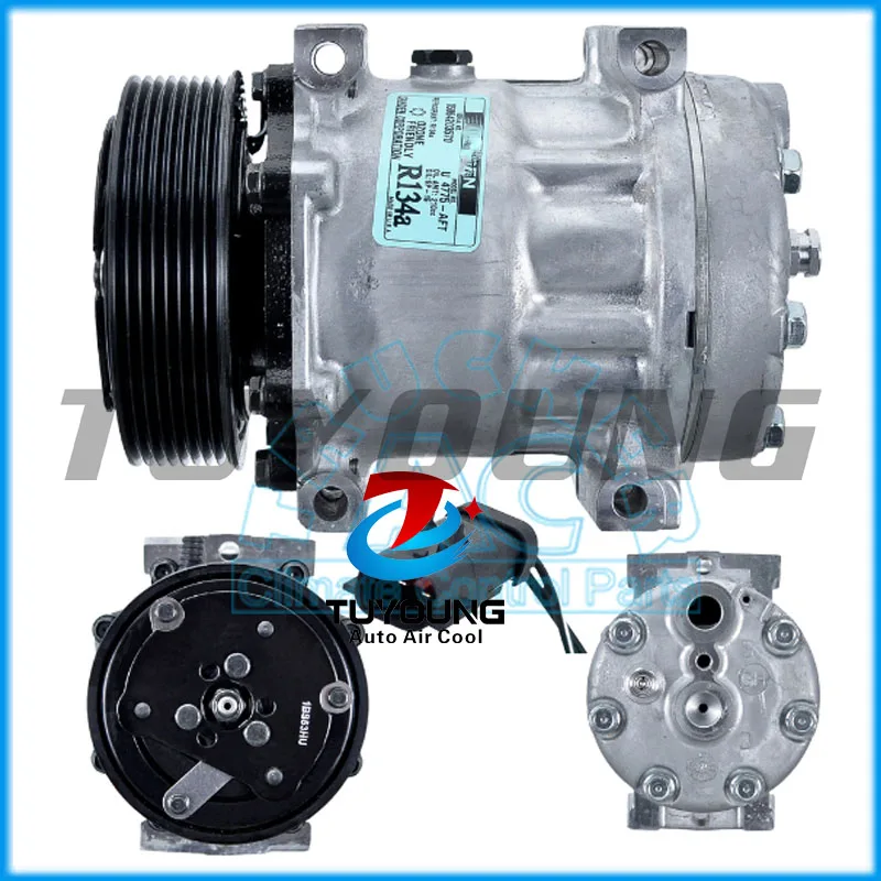 7H15 auto ac compressor for Excavator 119mm 8pk Sanden 4775 | Автомобили и мотоциклы