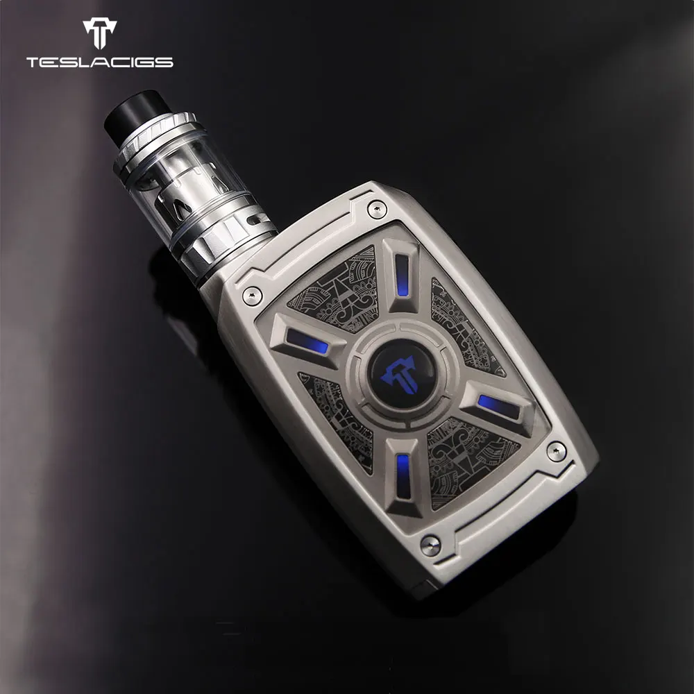 Оригинальный Teslacigs XT 220 Вт TC комплект с Tallica Mini 4 мл Vape танк распылителя RGB