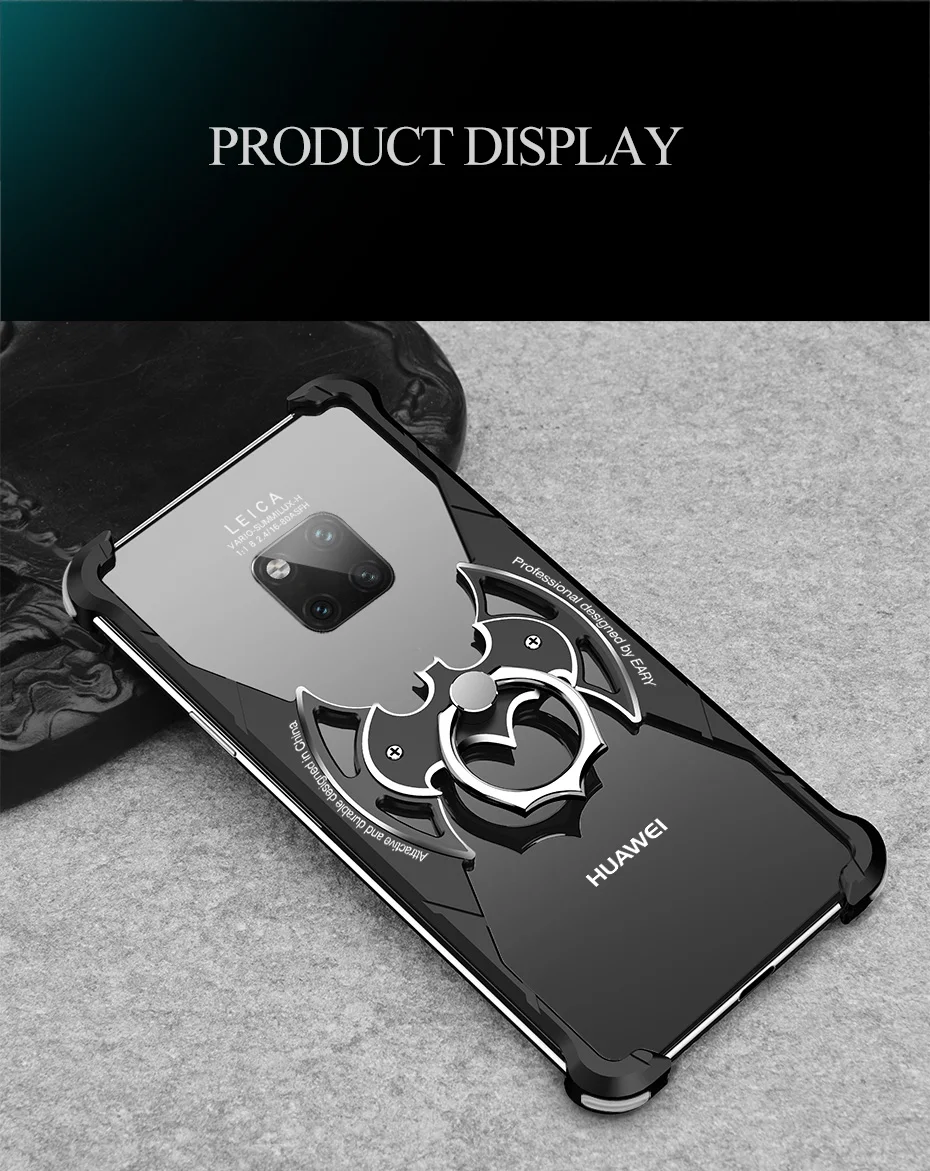 OATSBASF huaweip30 pro Чехол для hua wei mate 30 pro Чехол роскошное металлическое кольцо Марвел 360 под ключ бампер задняя крышка