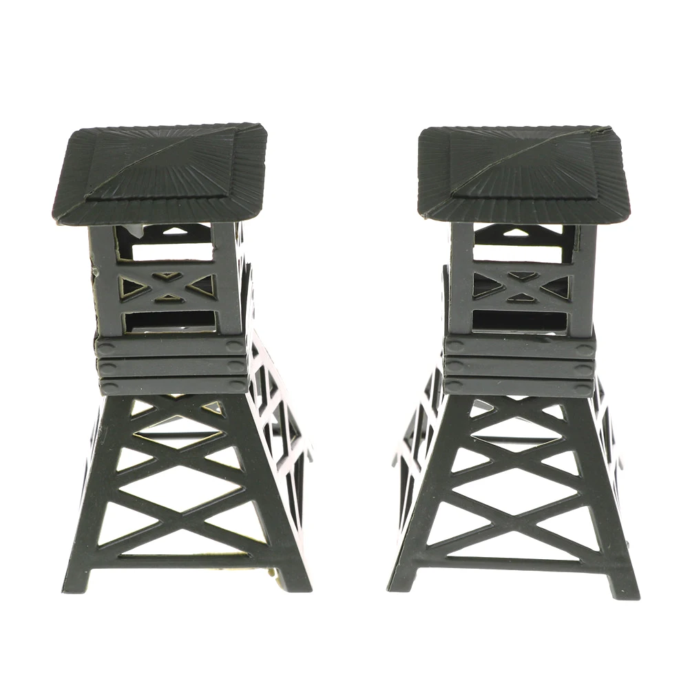 

2pcs/lot Sand Table Model Military Model For Static Bulk Components Large watchtower, fence, Palm children's Toys