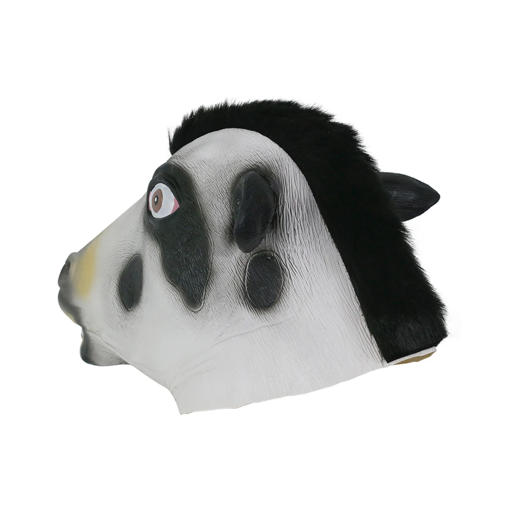 Милая маска коровы Хэллоуин голова животного полное лицо взрослых Маска для
