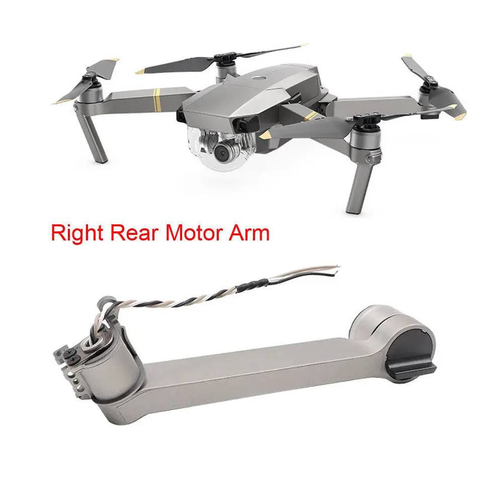 right back arm Абсолютно Mavic Pro Platinum Мотор рычаг запасные части для DJI Mavic Pro ножной рычаг Ремонт Замена услуги - Цвет: right back arm
