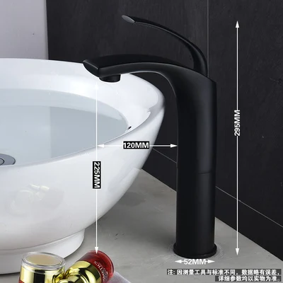 style 7 black Смесители для ванной бассейна красный/черный/белая латунь кран раковина кран алмазный высокий смеситель кран одно отверстие на бортике горячей холодной Torneira - Цвет: style 7 black