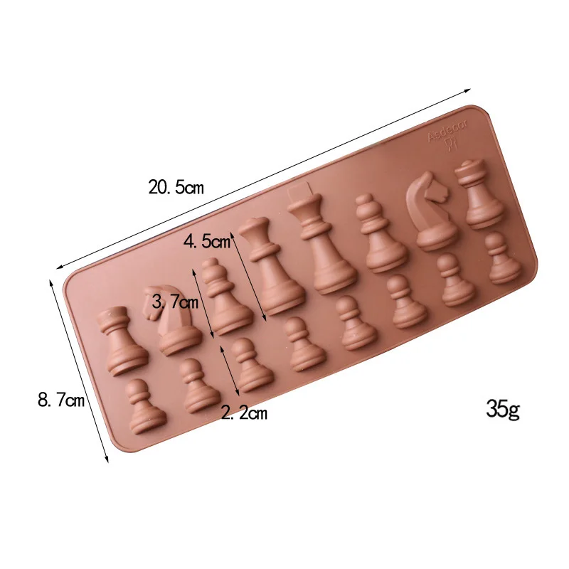 Силиконовая форма в форме шахмат шоколадная для помадки Желейная выпечки сделай