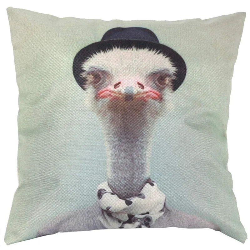 Чехол для дивана Ouneed ostrich Aniaml с узором домашний Декор Наволочка декоративная