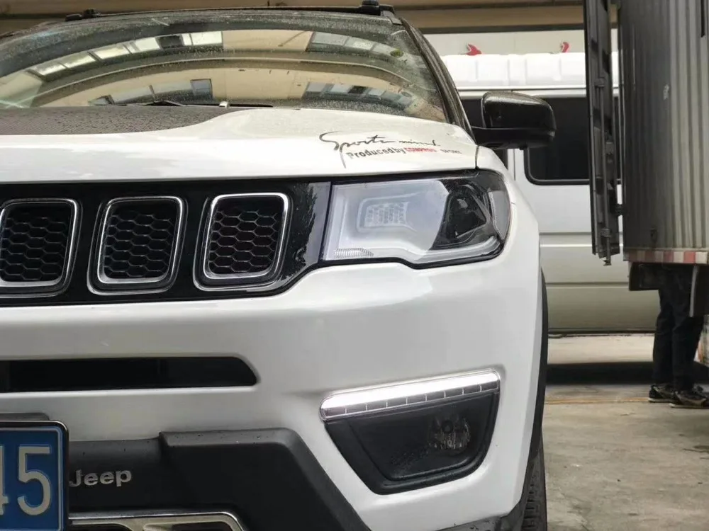 

Osmrk led drl daytime running light for jeep 2017 with yellow turn signal and wireless control