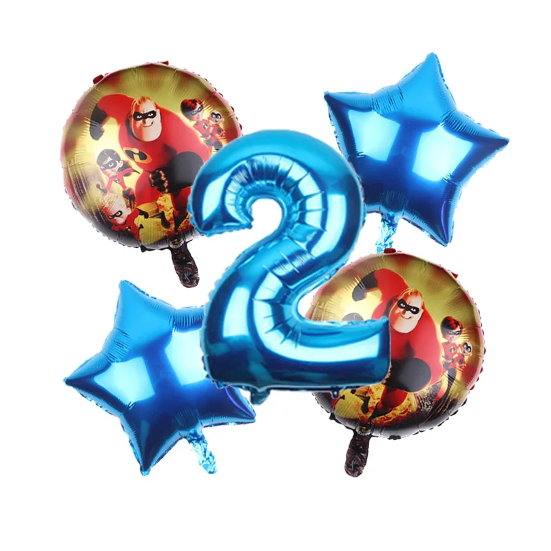 blue 2 5 шт./партия, надувной шар из 2 фольги, воздушный шар из майлара, 32 дюйма, шарики ко дню рождения, вечерние игрушки-украшения для детей, Globos - Цвет: blue 2